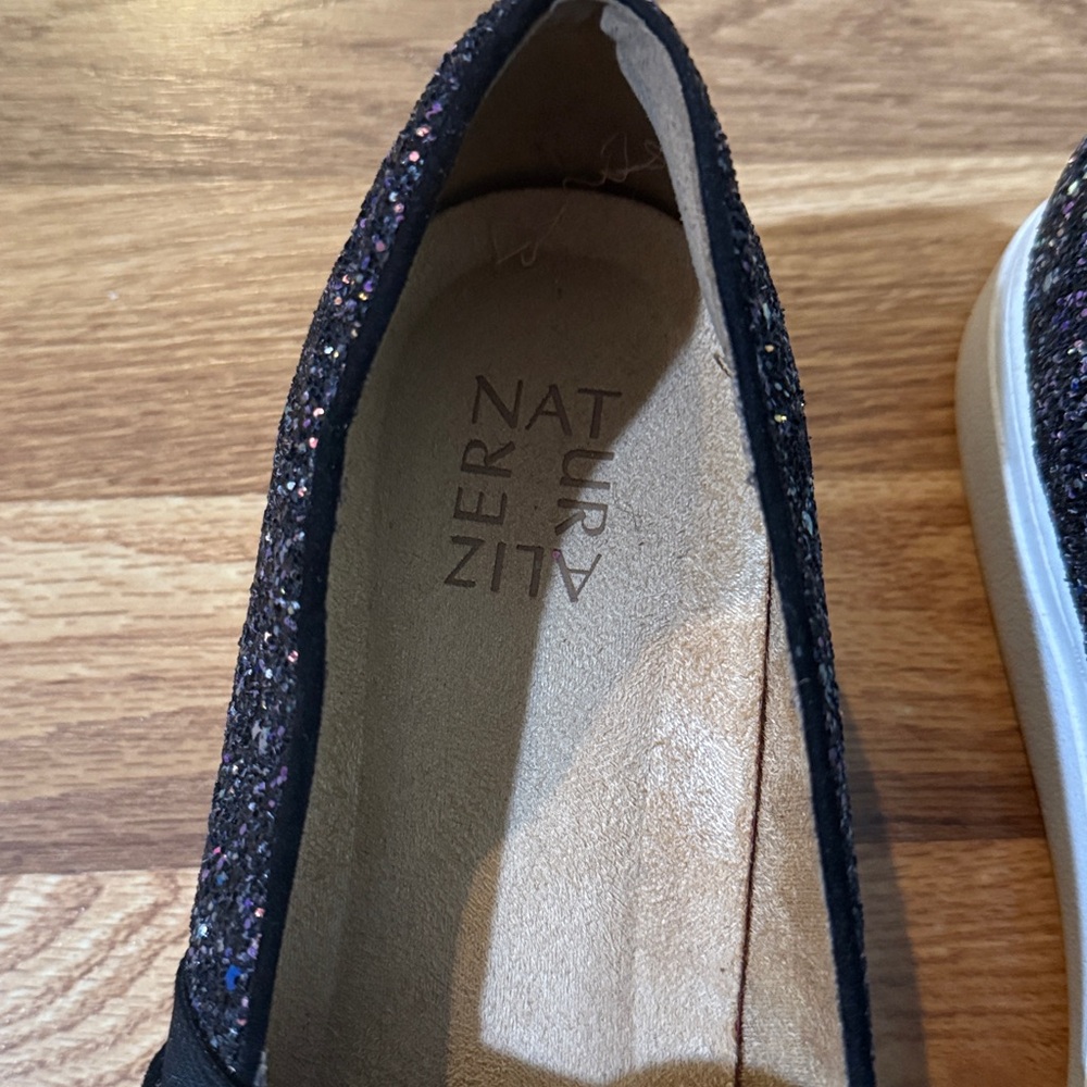 Naturalizer Purple Glitter Sneakers - Picture 2 of 5